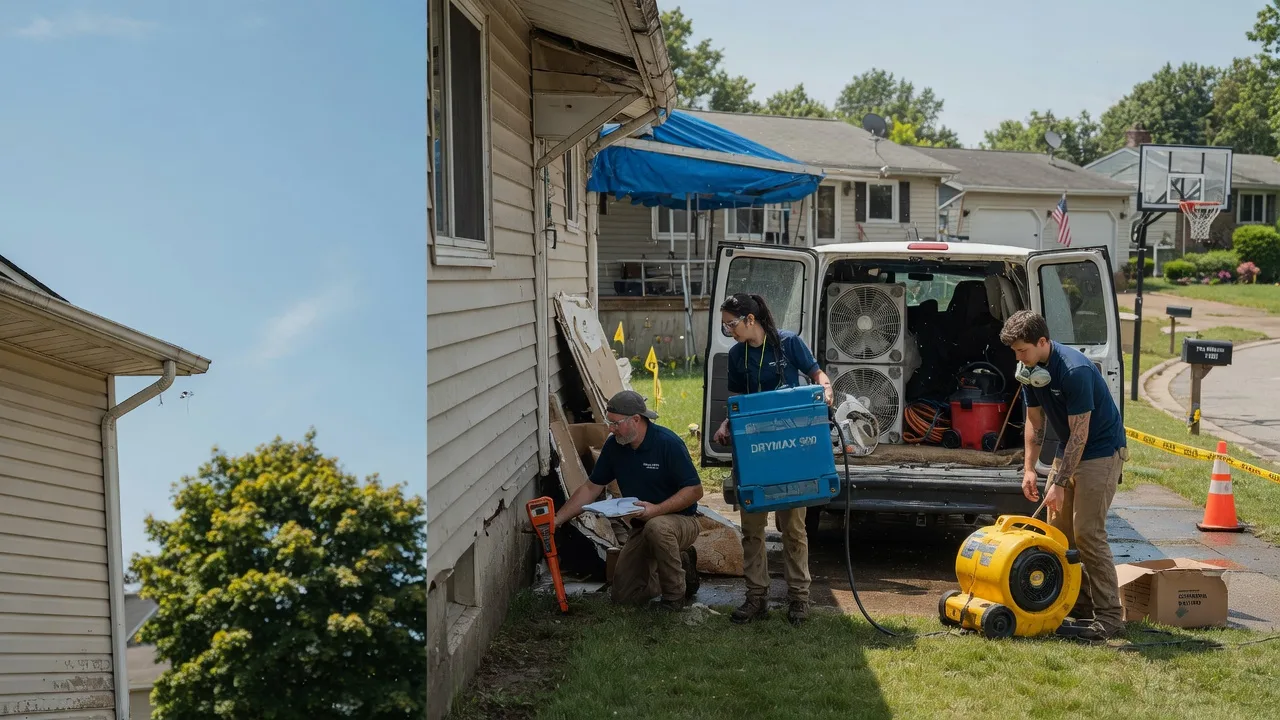 Ceiling Leak Cleanup in Struthers, OH near me